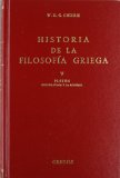 Portada de HISTORIA DE LA FILOSOFIA GRIEGA  PLATON. SEGUNDA EPOCA Y LA ACADEMIA