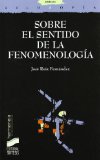 Portada de SOBRE EL SENTIDO DE LA FENOMENOLOGIA