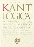 Portada de LOGICA ACOMPAÑADA DE UNA SELECCION DE REFLEXIONES DEL LEGADO DE KANT