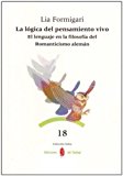 Portada de LOGICA PENSAMIENTO VIVO: LENGUAJE EN LA FILOSOFIA