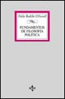 Portada de FUNDAMENTOS DE FILOSOFIA POLITICA