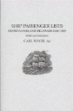 Portada de SHIP PASSENGER LISTS, PENNSYLVANIA AND D