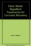 Portada de CLEAR WATER REPELLENT TREATMENTS FOR CONCRETE MASONRY
