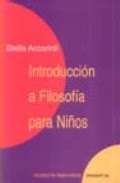 Portada de INTRODUCCION A LA FILOSOFIA PARA NIÑOS