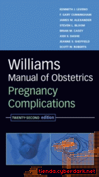 Portada de WILLIAMS MANUAL OF OBSTETRICS: PREGNANCY COMPLICATIONS, TWENTY-SECOND EDITION - EBOOK