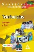 Portada de TELEFONISTA DEL SERVICIO VASCO DE SALUD-OSAKIDETZA: TEMARIO Y TEST