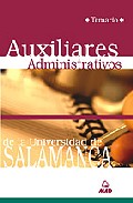 Portada de AUXILIARES ADMINISTRATIVOS DE LA UNIVERSIDAD DE SALAMANCA: TEMARIO