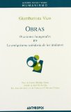Portada de OBRAS: ORACIONES INAUGURALES: LA ANTIQUISIMA SABIDURIA DE LOS ITALIANOS