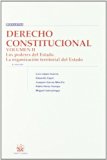Portada de DERECHO CONSTITUCIONAL. VOL. II: LOS PODERES DEL ESTADO. LA ORGANIZACION TERRITORIAL DEL ESTADO