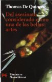 Portada de DEL ASESINATO CONSIDERADO COMO UNA DE LAS BELLAS ARTES