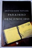 Portada de PARADERO DESCONOCIDO