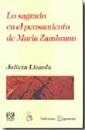 Portada de LO SAGRADO EN EL PENSAMIENTO DE MARIA ZAMBRANO