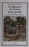 Portada de EL MERCADER DE VENECIA; COMO GUSTEIS