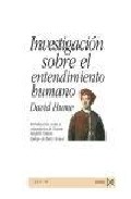 Portada de INVESTIGACION SOBRE EL ENTENDIMIENTO HUMANO