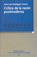 Portada de CRITICA DE LA RAZON POSTMODERNA