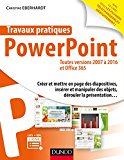 Portada de TRAVAUX PRATIQUES - POWERPOINT - TOUTES VERSIONS 2007 À 2016 ET OFFICE 365