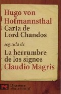 Portada de CARTA DE LORD CHANDOS SEGUIDA DE LA HERRUMBRE DE LOS SIGNOS