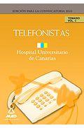 Portada de TELEFONISTAS DEL HOPITAL UNIVERSITARIO DE CANARIAS: TEMARIO. VOLUMEN II