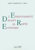 Portada de L'ENSENYAMENT DAVANT EL REPTE ECONÒMIC