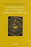 Portada de LA REIVINDICACION DE LA FILOSOFIA EN GIORDANO BRUNO