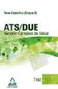 Portada de ATS/DUE DEL SERVICIO CANTABRO DE SALUD. TEST PARTE ESPECIFICA