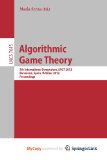 Portada de ALGORITHMIC GAME THEORY. 5TH INTERNATIONAL SYMPOSIUM, SAGT 2012, BARCELONA, SPAIN, OCTOBER 22-23, 2012. PROCEEDINGS