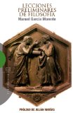 Portada de LECCIONES PRELIMINARES DE FILOSOFIA