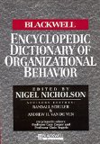 Portada de [THE BLACKWELL ENCYCLOPEDIC DICTIONARY OF ORGANIZATIONAL BEHAVIOR] (BY: NIGEL NICHOLSON) [PUBLISHED: AUGUST, 2006]