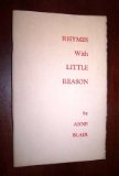 Portada de RHYMES WITH LITTLE REASON.
