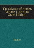 Portada de THE ODYSSEY OF HOMER, VOLUME 1 (ANCIENT GREEK EDITION)