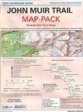 Portada de JOHN MUIR TRAIL MAP-PACK: SHADED RELIEF TOPO MAPS BY TOM HARRISON (8/8/2009)