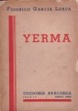 Portada de YERMA. POEMA TRÁGICO EN 3 ACTOS, DIVIDIDO EN 2 CUADROS CADA UNO, EN PROSA Y VERSO